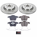 PowerStop OE Stock Replacement Low-Dust Ceramic Brake Pad and Rotor Kit
