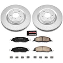 PowerStop Genuine Geomet Coated Rotor and Low-Dust Ceramic Brake Pad Kit