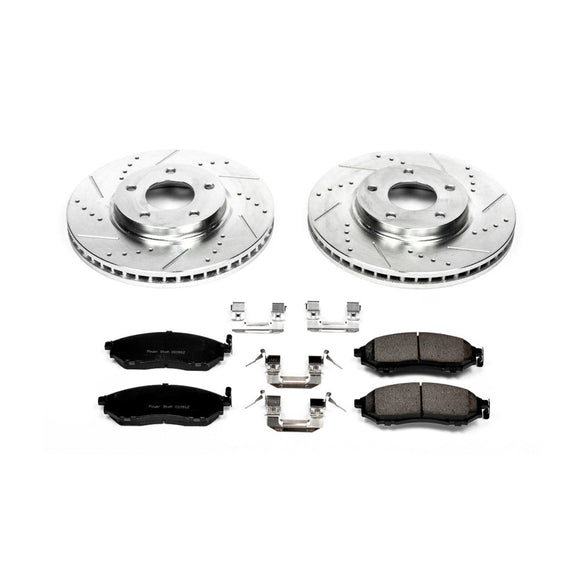 PowerStop Z23 Daily Driver Carbon-Fiber Ceramic Brake Pad and Drilled & Slotted
