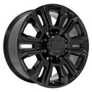 20" Replica CV70B fits GMC Sierra 2500 3500 HD Denali 20x8.5 Gloss Black