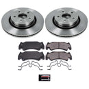 PowerStop OE Stock Replacement Low-Dust Ceramic Brake Pad and Rotor Kit