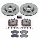PowerStop OE Stock Replacement Low-Dust Ceramic Brake Pad, Rotor and Caliper Kit