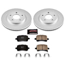 PowerStop Genuine Geomet Coated Rotor and Low-Dust Ceramic Brake Pad Kit