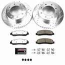 PowerStop Z36 Carbon-Fiber Ceramic Brake Pad with Drilled and Slotted Rotor Kit