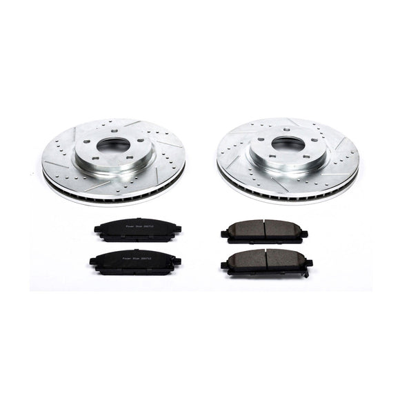 PowerStop Z23 Daily Driver Carbon-Fiber Ceramic Brake Pad and Drilled & Slotted