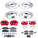 PowerStop Z23 Daily Driver Carbon-Fiber Ceramic Pads Drilled & Slotted Rotor & C