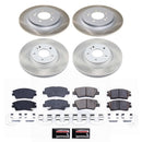 PowerStop Semi-Coated Rotor and Low-Dust Ceramic Brake Pad Kit