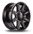 20x9 Mudder Trucker MT404 Deviant Black 5x127 5x5 5x135 ET12 Wheel Rim