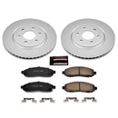 PowerStop Genuine Geomet Coated Rotor and Low-Dust Ceramic Brake Pad Kit