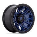 17x9 Fuel Off-Road D827 Traction Dark Blue with Black Ring 5x127 ET-12 Wheel