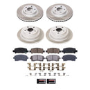 PowerStop Semi-Coated Rotor and Low-Dust Ceramic Brake Pad Kit