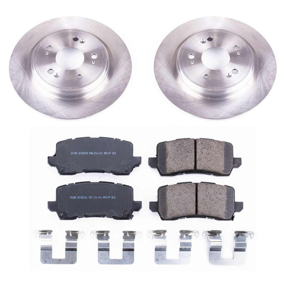 PowerStop OE Stock Replacement Low-Dust Ceramic Brake Pad and Rotor Kit