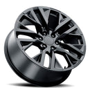 22x9 Replica SES Gloss Black 6x139.7 ET28 wheel/rim
