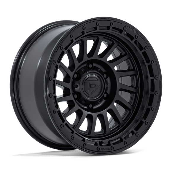 18x9 Fuel Off-Road FC897 Havoc Matte Black Gloss Black Lip 6x139.7 ET1 Wheel