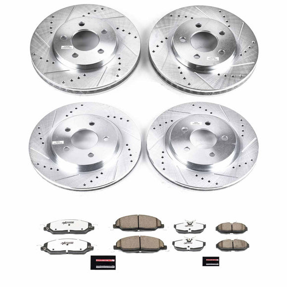 PowerStop Z26 Street Performance Ceramic Brake Pad and Drilled & Slotted Rotor K