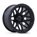 18x9 Fuel Off-Road FC881 Surge Matte Black Gloss Black Lip 8x165.1 ET1 Wheel