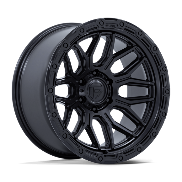 18x9 Fuel Off-Road FC881 Surge Matte Black Gloss Black Lip 8x165.1 ET1 Wheel