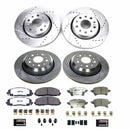 PowerStop Z36 Carbon-Fiber Ceramic Brake Pad with Drilled and Slotted Rotor Kit