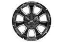 20x10 Rough Country 93 Series Machined Black Wheel 6x135 6x5.5 ET-18 CB4.173