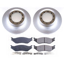 PowerStop Genuine Geomet Coated Rotor and Low-Dust Ceramic Brake Pad Kit