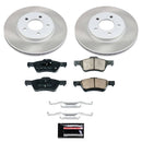 PowerStop Semi-Coated Rotor and Low-Dust Ceramic Brake Pad Kit