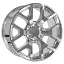 22" Replica Wheel CV92 Fits GMC Sierra Rim 22x9 Chrome Wheel