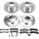 PowerStop Z36 Carbon-Fiber Ceramic Brake Pad with Drilled and Slotted Rotor Kit