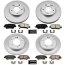 PowerStop Genuine Geomet Coated Rotor and Low-Dust Ceramic Brake Pad Kit