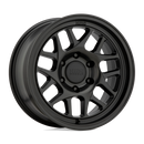 16X8 KMC KM717 Bully OL Satin Black 5X127 ET0 wheel/rim-2