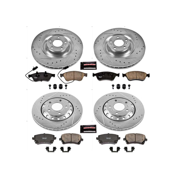 PowerStop Z23 Daily Driver Carbon-Fiber Ceramic Brake Pad and Drilled & Slotted