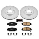 PowerStop Genuine Geomet Coated Rotor and Low-Dust Ceramic Brake Pad Kit