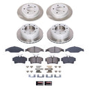PowerStop Semi-Coated Rotor and Low-Dust Ceramic Brake Pad Kit