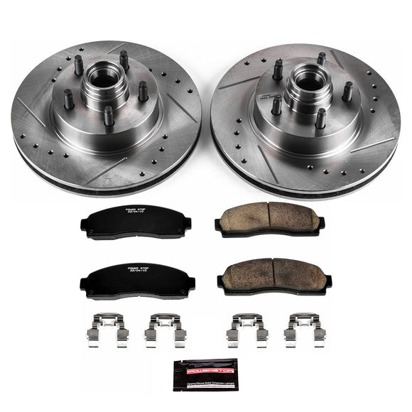 PowerStop Z23 Daily Driver Carbon-Fiber Ceramic Brake Pad and Drilled & Slotted
