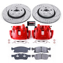 PowerStop Z23 Daily Driver Carbon-Fiber Ceramic Pads Drilled & Slotted Rotor & C