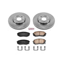 PowerStop OE Stock Replacement Low-Dust Ceramic Brake Pad and Rotor Kit