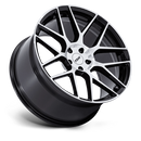 22X9 TSW TW002 Lasarthe Gloss Black Machined 5x120 ET27 Wheel Rim