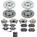 PowerStop OE Stock Replacement Low-Dust Ceramic Brake Pad, Rotor and Caliper Kit