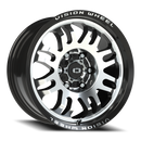 17x8.5 Vision 409 Inferno Black Machined Face 6x139.7 6x5.5 ET0 Wheel Rim