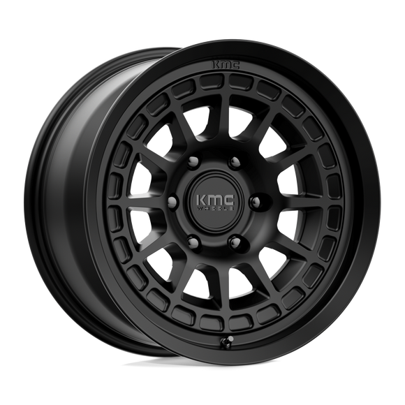 17X8.5 KMC KM719 CANYON Satin Black 6X139.7 ET0 wheel/rim