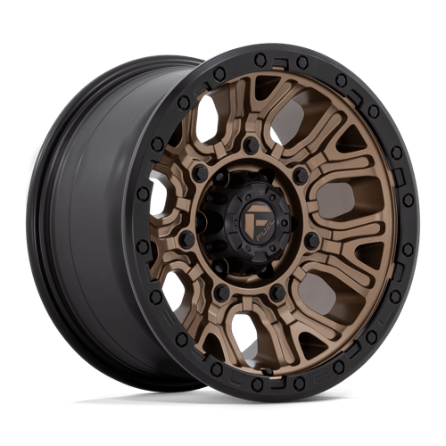 17x9 Fuel Off-Road D826 Traction Matte Bronze with Black Ring 6x139.7 ET1 Wheel