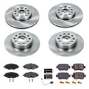 PowerStop OE Stock Replacement Low-Dust Ceramic Brake Pad and Rotor Kit