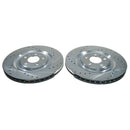 PowerStop Evolution Drilled Slotted Rotors Pair Rear For Audi Q7