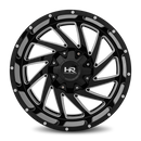 20x10 Hardrock Crusher Gloss Black Milled 8x165.1 ET-19 wheel/rim-1