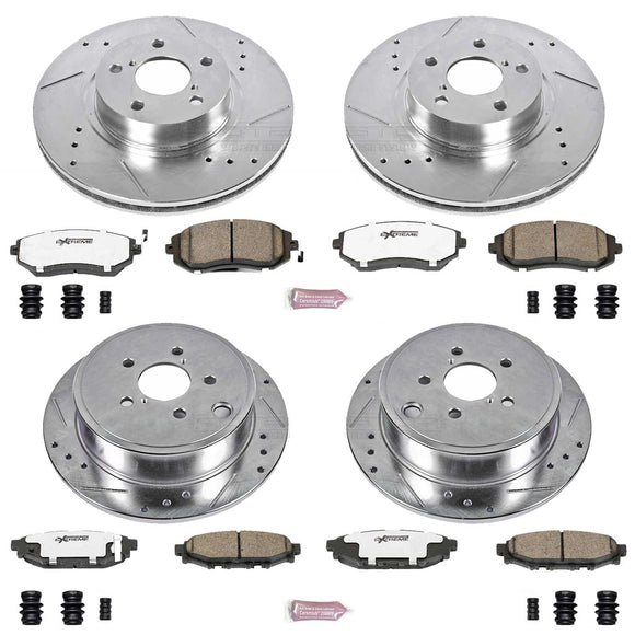 PowerStop Z26 Street Performance Ceramic Brake Pad and Drilled & Slotted Rotor K