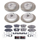 PowerStop Semi-Coated Rotor and Low-Dust Ceramic Brake Pad Kit