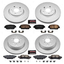 PowerStop Genuine Geomet Coated Rotor and Low-Dust Ceramic Brake Pad Kit