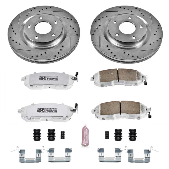 PowerStop Z26 Street Performance Ceramic Brake Pad and Drilled & Slotted Rotor K