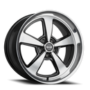20x8.5 Ridler 652 Gloss Black Diamond Cut Face And Lip 5x139.7 ET0 Wheel
