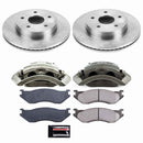PowerStop OE Stock Replacement Low-Dust Ceramic Brake Pad, Rotor and Caliper Kit