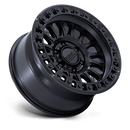 17X8.5 KMC KM552 IMS Matte Black W/ Gloss Black Lip 6x135 ET-10 Wheel Rim